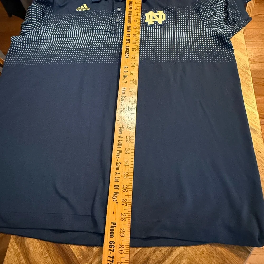 Adidas Notre‎ Dame Fighting Irish Navy Golf Polo Shirt Mens XL